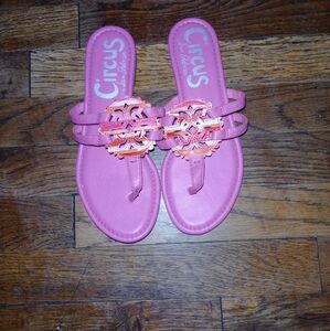 Circus by Sam Edelman Pink and Orange Sandals Size 7 Great Condition
